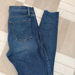Hudson Jeans Dark Blue Ankle Cropped Denim